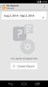 GAnalytics app report