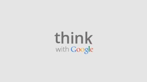 Logo di Think with Google Italia. fatti ispirare!