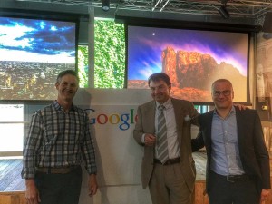 Jacopo Rumi negli uffici Google di Milano per il meeting google cloud platform partner