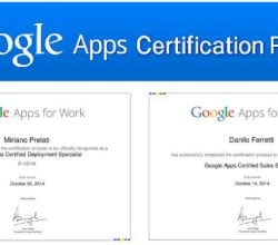 Due certificati ICOA per le Google Apps For Work